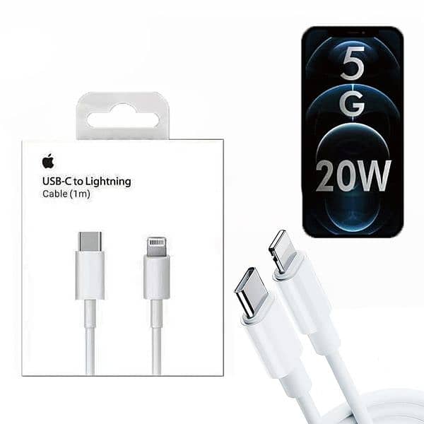 White Apple USB-C to Lightning Cable (1 m) 0