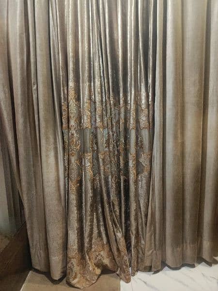 4 pieces velvet curtains for extra large window 3