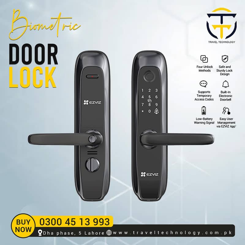 Biometric Smart Fingerprint Door Lock 0