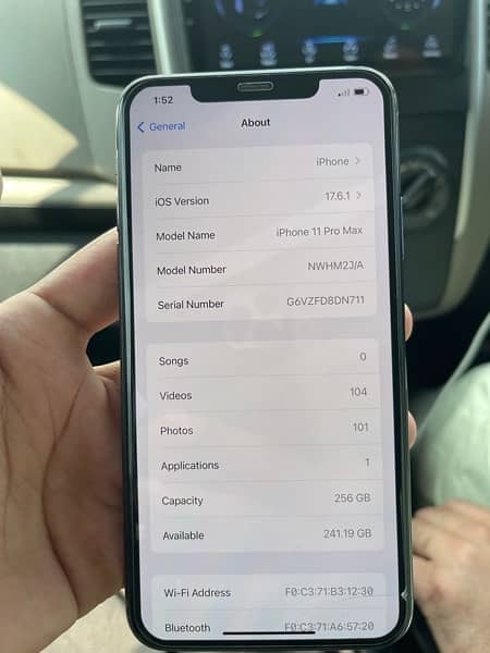 i phone 11 pro max 256 gb pta approved 2