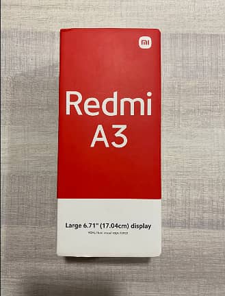 24,750  Xiaomi Redmi A3 - Box Packed - 2 Equal amount on Installments 2