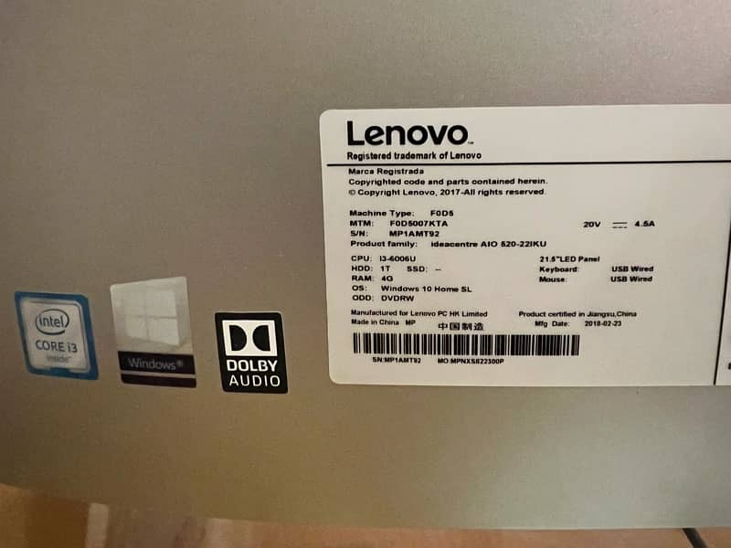 Lenovo IdeaCenter All in one 3