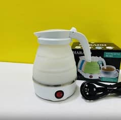 Foldable Portable Electric Kettle Travel Kettle Silicone, 5 Mins Heat