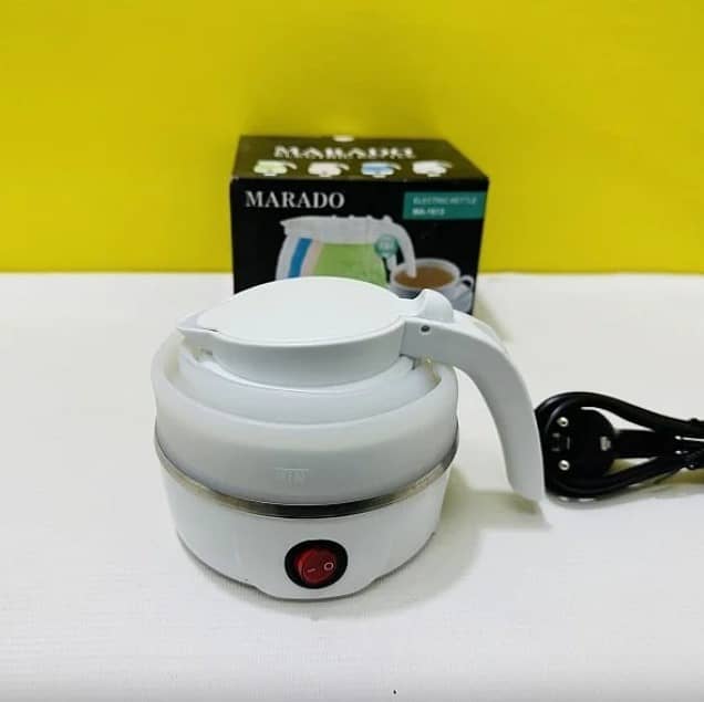 Foldable Portable Electric Kettle Travel Kettle Silicone, 5 Mins Heat 1