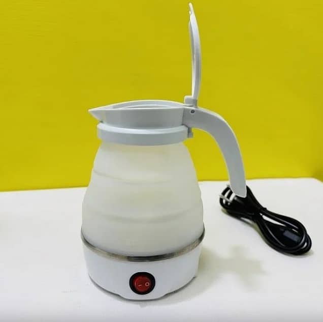 Foldable Portable Electric Kettle Travel Kettle Silicone, 5 Mins Heat 3