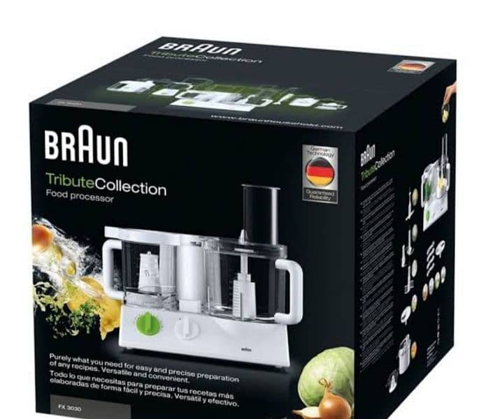 Braun brand food factory, slightly used ,all part availble with box 0