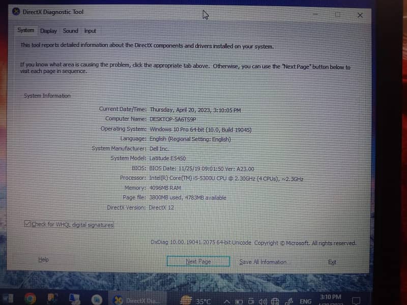 Dell Latitude e5450 9