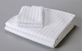 Cotton Satin Strips Bedsheet