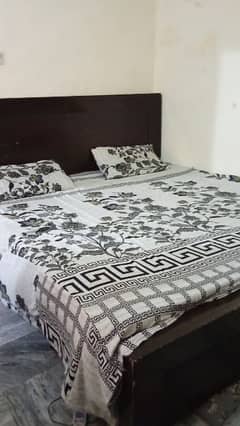 wood bed set