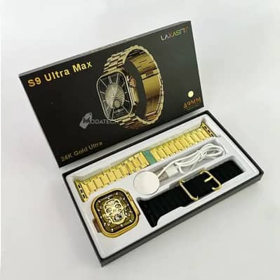S9 Ultra Max Golden SmartWatch