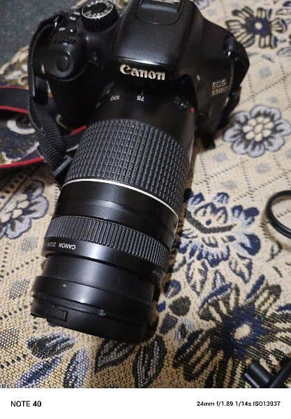 Canon 550D DSLR with 75-300mm Lens, Bag, and Charger – 10/9 2