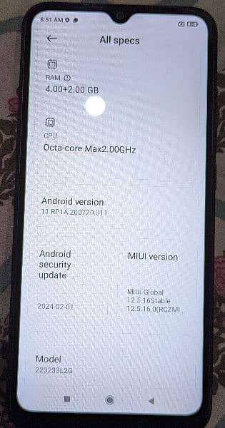 Redmi 10A 4+2/128 Used 9/10 Condition 9