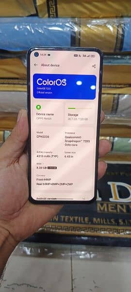 oppo Reno 6. . . 8+8 128gb condition 10by9 6