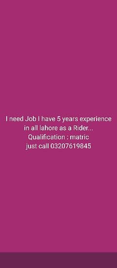 JOB WANTED