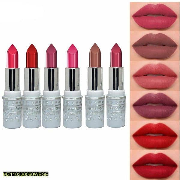 pack of 6 Lipsticks (Mate) 0