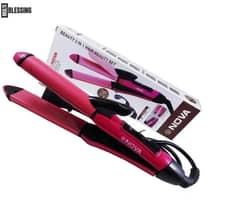 NOVA 2 in 1 Hair Curling and Straightening Set