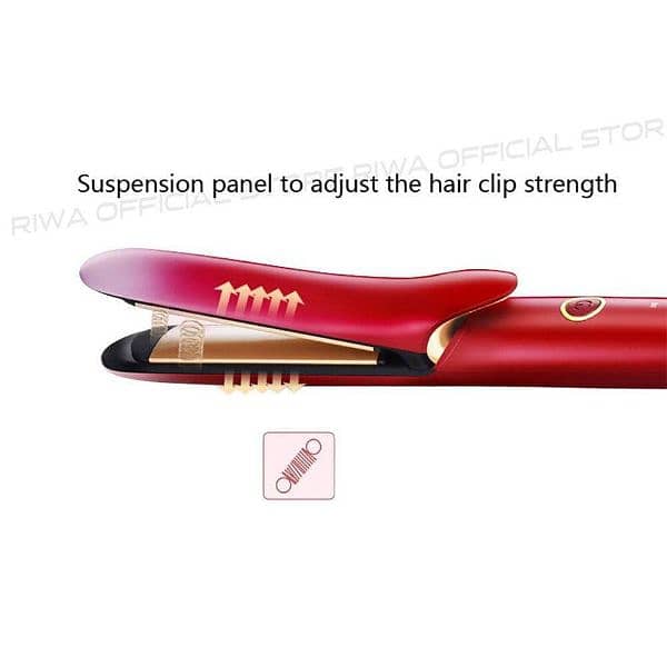 Temperature control hair straightener 2