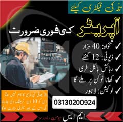 Staff requires Factory Worker/Salesman/Security/Helper/Drivers