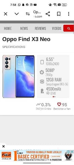 oppo mobile find x3 new non pta