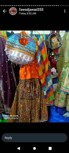 zabrdast lehnga mirror work urjnt sai