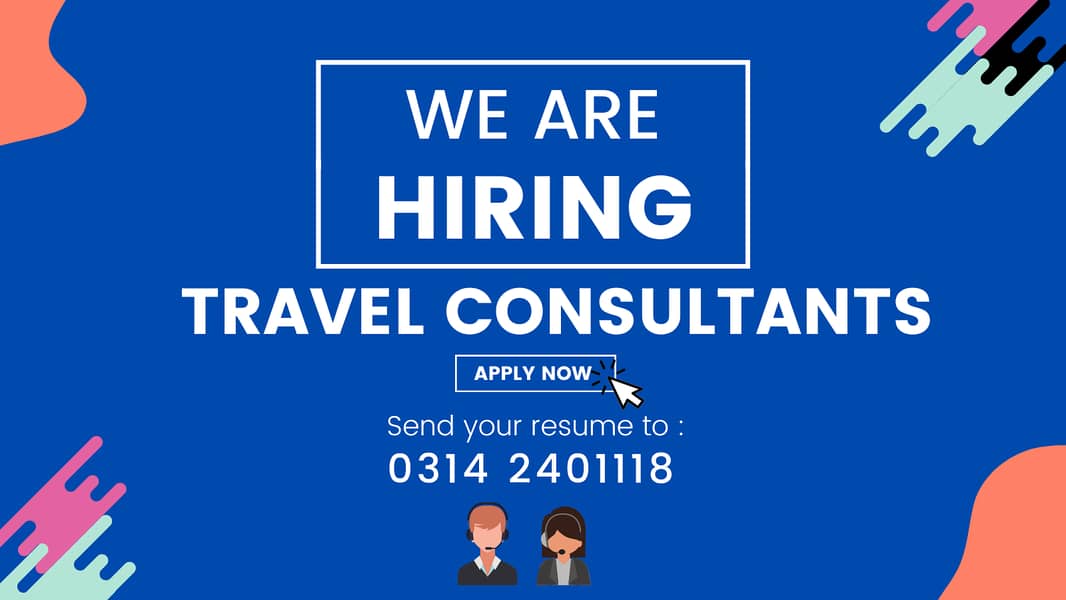 Required Travel Consultants 0