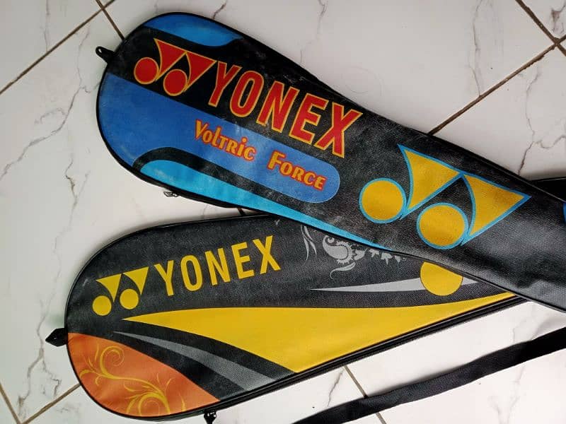 Yonex Voltric Force Badminton Rackets with Two Covers in New Condition 2