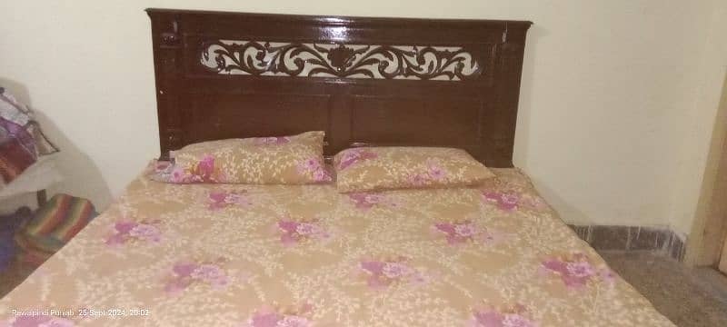 king size double bed with mattress 1