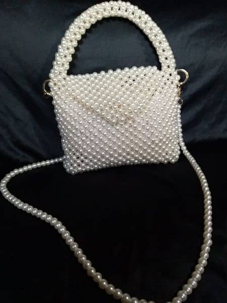 crystal&pearl beads fancy bag 1