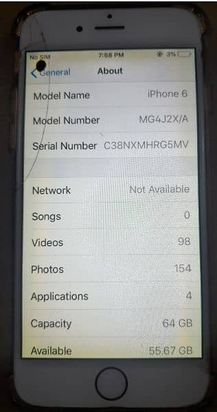 Iphone 6 PTA APPROVED 64Gb 1