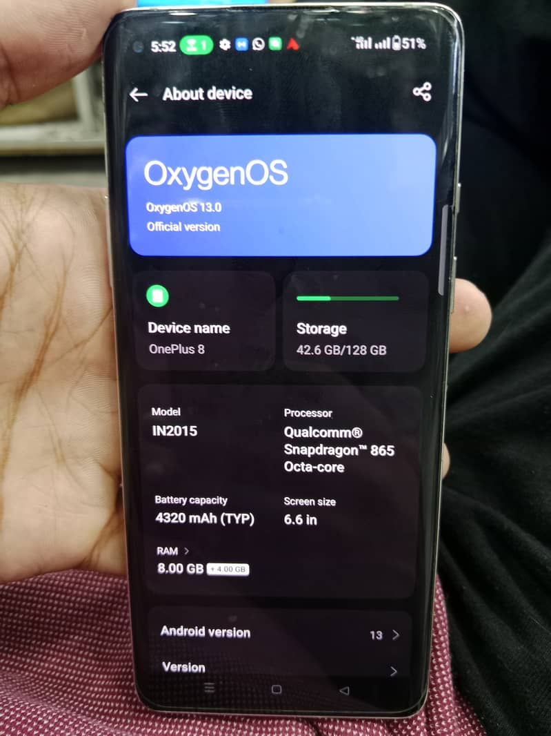 OnePlus 8 dual sim approved 1