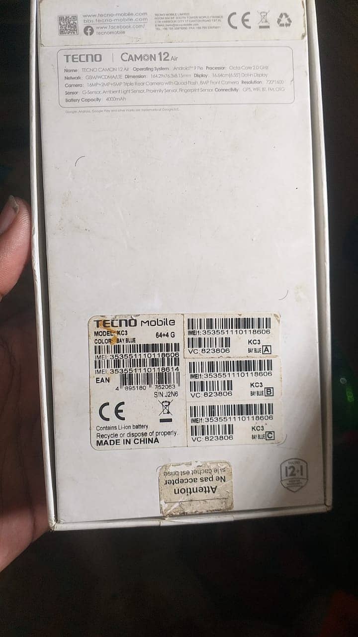 Tecno camon 12 air 4