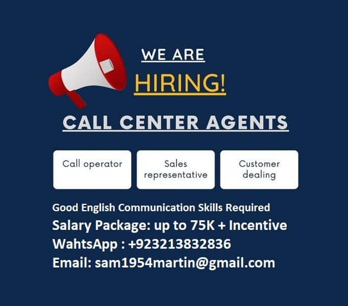 Call Center Agent Required 0