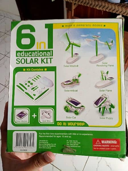 DIY 6 in 1 Educational Solar Robot Kit in Good Condition 1