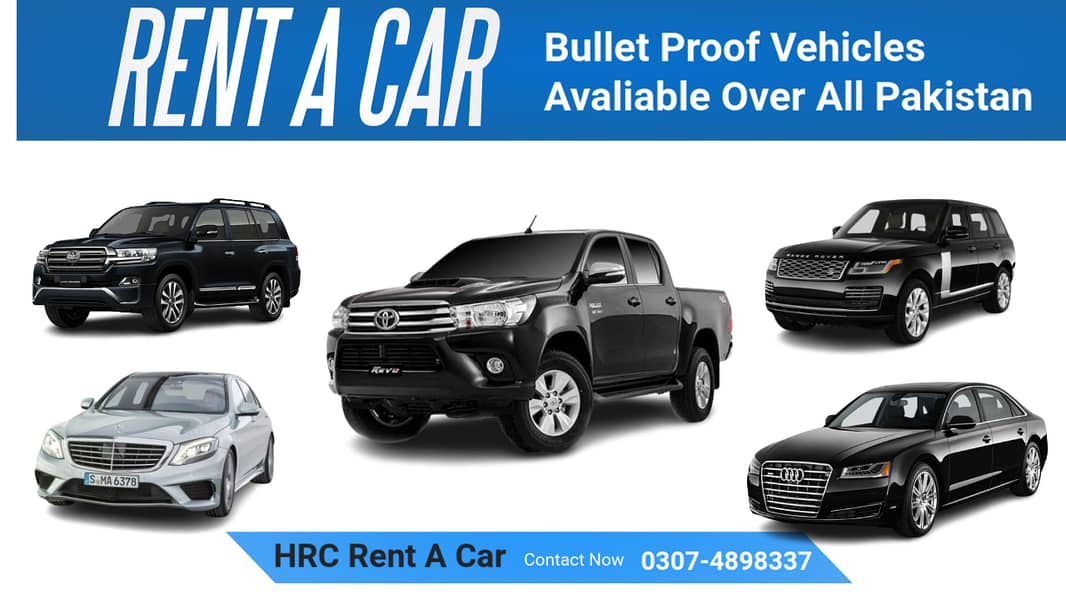 Bullet Proof Rent a Car In Sialkot available for All Over Pakistan 11