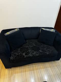 Black self print sofa