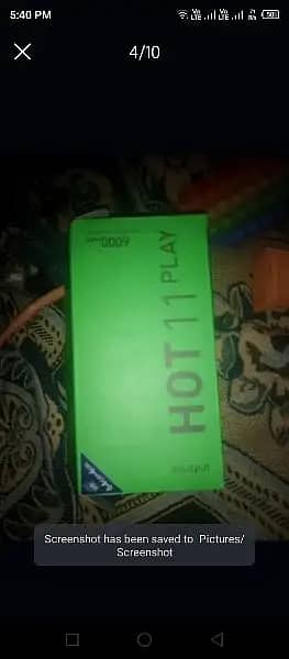 Infinix hot 11play 4 64 with box and charger 3