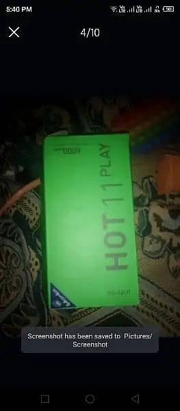 Infinix hot 11play 4 64 with box and charger 03211431744 5