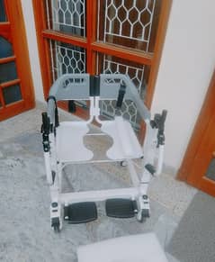 Disable Patient’s Transfer Lift Chair with Commode Toilet.