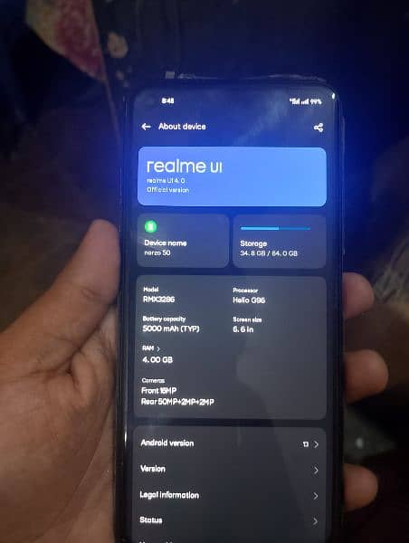 realme narzo 50 gaming phone 8