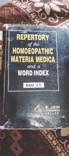 Homeopathic Repertory by Dr J. T Kent