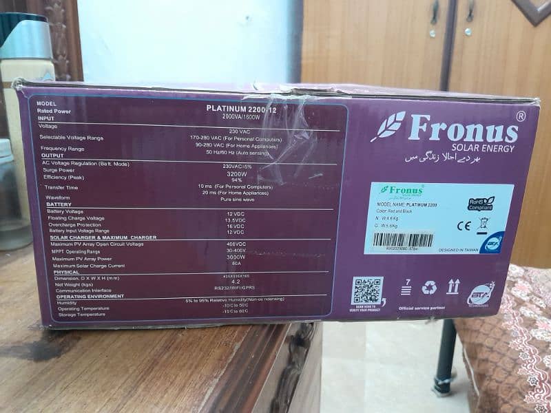 fronus inverter 1.6 PV 2200 3