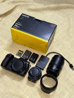 Nikon Z6 with card & adapter and accessories, 35mm 1.8s with box