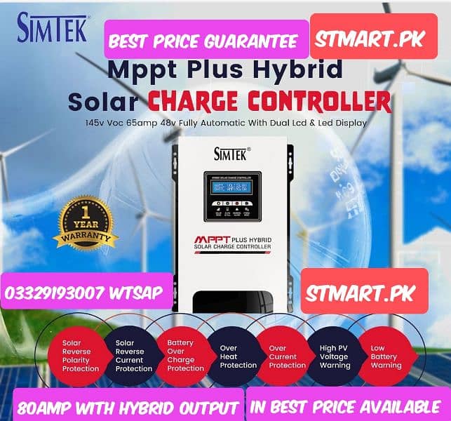 New Simtek Mppt Solar charge controller 100amp price in Pakistan 1