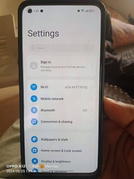 oppo F19 Pro GB8 GB128 all okay 03053304098 WhatsApp 7