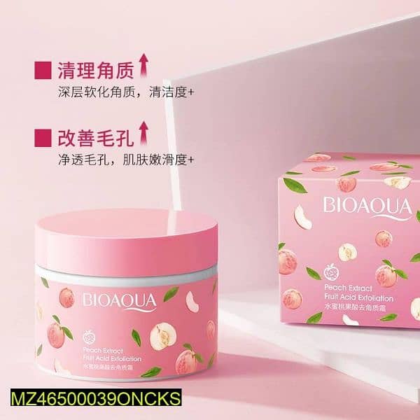 peach extract fruit acid exfoliating face gel cream 140g 0