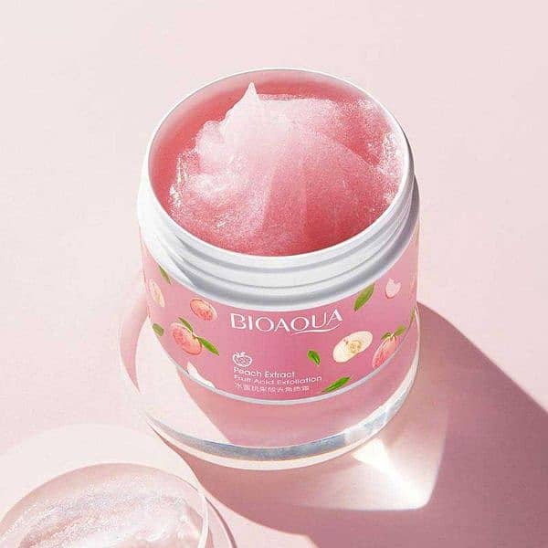 peach extract fruit acid exfoliating face gel cream 140g 3