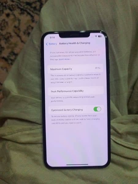 Iphone xsmax non pta jv 64 Gb 81% betry helth 0