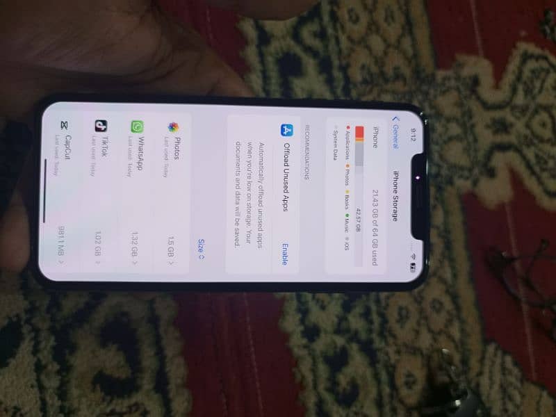 Iphone xsmax non pta jv 64 Gb 81% betry helth 6