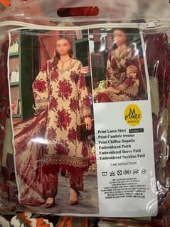 Maria B Unstitched suits available in quantity