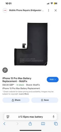 15pro max battery and camery  100 %okay